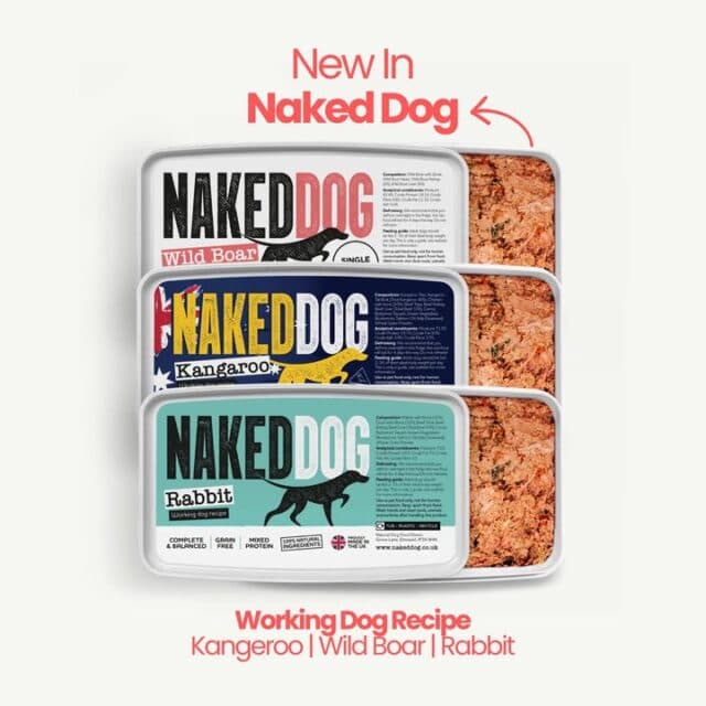 New in at PK’s 🐾
Naked Dog Working Dog recipes have landed!
Choose from Kangaroo, Wild Boar or Rabbit - complete, grain-free recipes made with 100% natural ingredients.