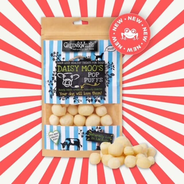 New in 🐶🧀
Green & Wild’s Daisy Moo’s Pop Puffs are crunchy, cheesy treats that are naturally low in lactose.
The perfect little reward for your pup, now available in store! 🐾