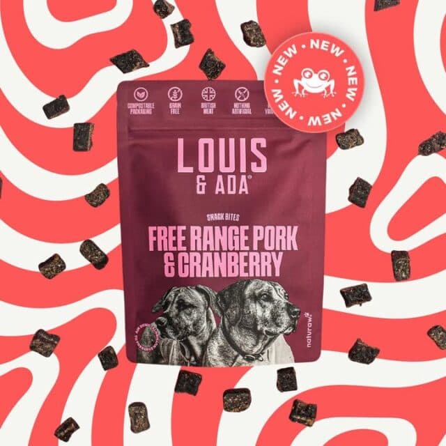 NEW IN from Louis & Ada 🐾
Free Range Pork & Cranberry Snack Bites, made with British meat, grain free and nothing artificial.
Available in store now!